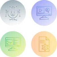 Data Security and Content Production Icon vector