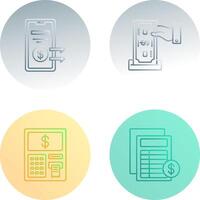 Deposit and Transfer Icon vector