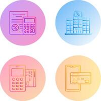 Tax and Building Icon vector