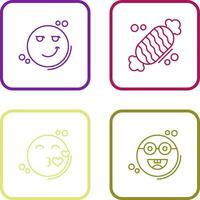 Smirk and Candy Icon vector