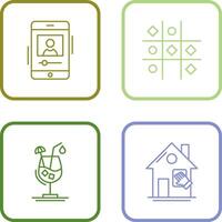 log and Tic Tac Toe Icon vector