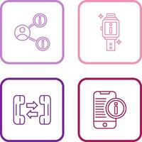 share and smartwatch Icon vector