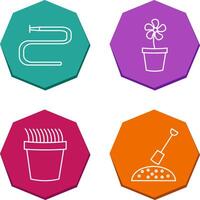 Water Pipe and Lower Pot Icon vector