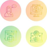 Consulting and Web Design Icon vector