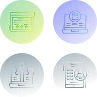 Rating and Data Storage Icon vector