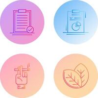 Selected and Diagram Icon vector