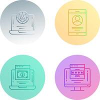 Token and Profit Icon vector