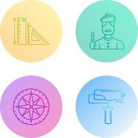 Rules and Artist Icon vector