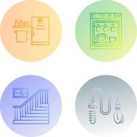 Shower and Dishwasher Icon vector