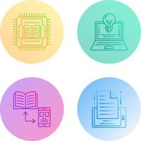 Cpu and Lamp Icon vector