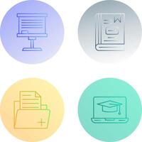 Board and Book Icon vector