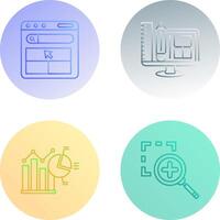 Website and Web Design Icon vector