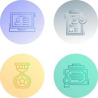 Laptop and Hire Icon vector