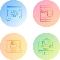 Time is Mony and Faq Icon vector