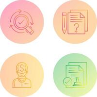 Research and Question Icon vector