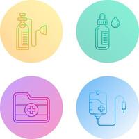 Oxygen and Dropper Icon vector