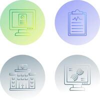 Online appointment and Clipboard Icon vector