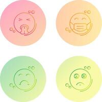 Vomit and Mask Icon vector
