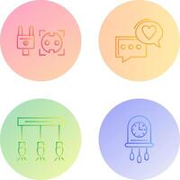 Socket and Chat Icon vector