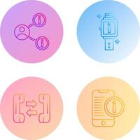 share and smartwatch Icon vector