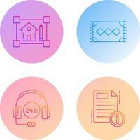 blueprint and rug Icon vector