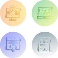 Upload and Dashboard Icon vector