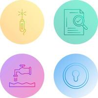 Laser Pen and Check Icon vector