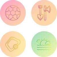 Soccer and Tools Icon vector