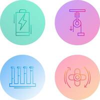 Battery and Pully Icon vector