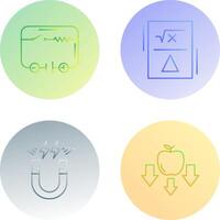 Electrical Circuit and Formula Icon vector