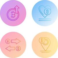 Profit and Heart Icon vector