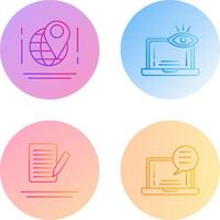 Map and Monitoring Icon vector