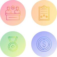 Meeting and Result Icon vector