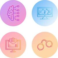 Brain and Listening Icon vector