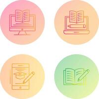 Digital Learning and Written Icon vector