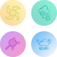 Automation and Big Data Icon vector