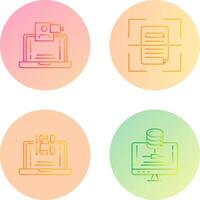 Call and Scan Icon vector
