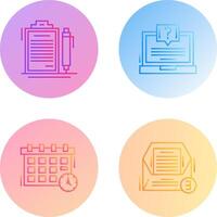 Contract and Question Icon vector