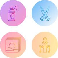 Spray and Scissors Icon vector