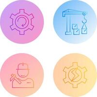 Upgrade and Robotic Arm Icon vector