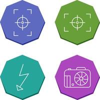 focus vertical and focus horizontal Icon vector