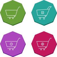 empty cart and confirm order Icon vector