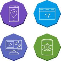 Gps Service and Event Management Icon vector