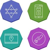 Networks and Mobile Applications Icon vector
