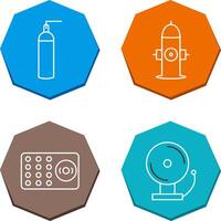 hydrant and oxygen tank Icon vector