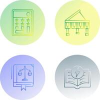 Grand Piano and Calculator Icon vector