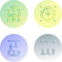 Analytics and Drone Icon vector
