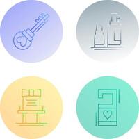 Key and Make up Icon vector