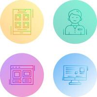 Apps and User person Icon vector