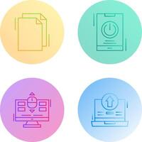 Copy and Power Icon vector